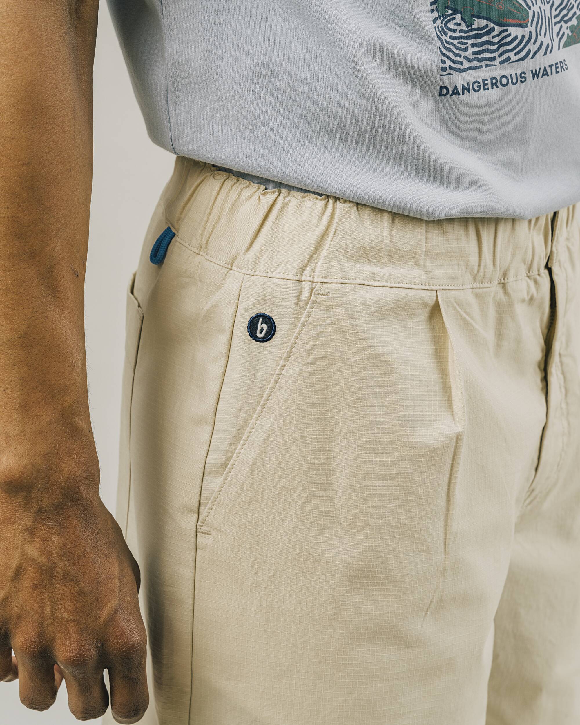 Brava Fabrics Shorts Ribstop Oversize Short Sand sustainable fashion ethical fashion